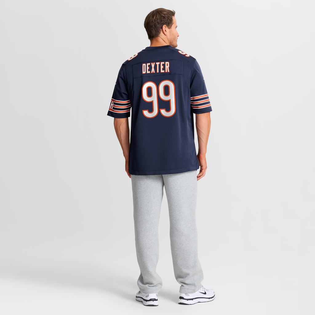Gervon Dexter Sr Chicago Bears Team Game Jersey - Navy
