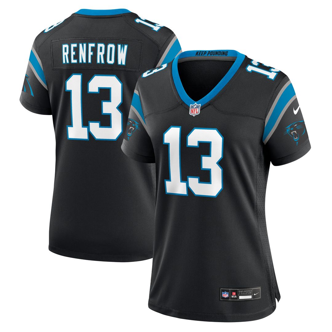 Hunter Renfrow Carolina Panthers Women's Team Game Jersey - Black