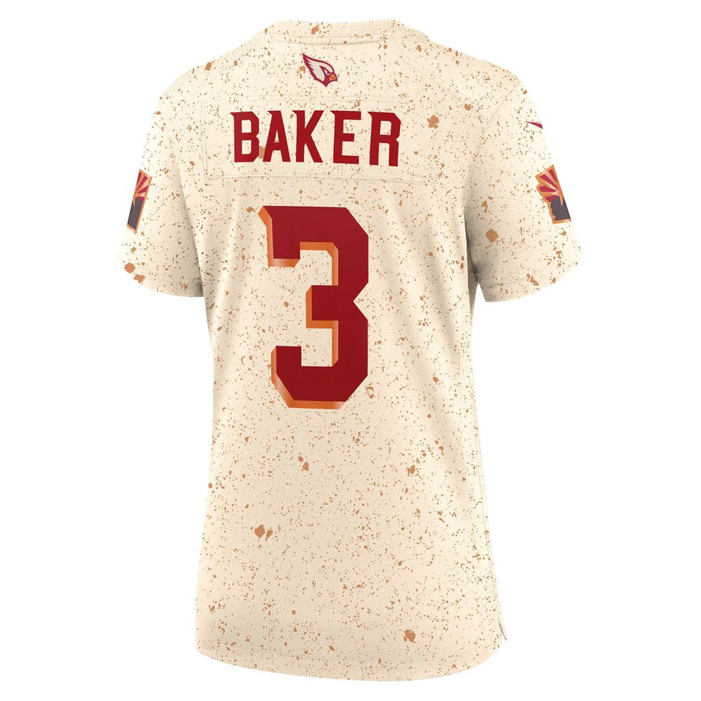 Budda Baker Arizona Cardinals Women's 2025 Rivalries Collection Game Jersey - Natural