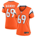 Mike McGlinchey Denver Broncos Women's Team Game Jersey - Orange