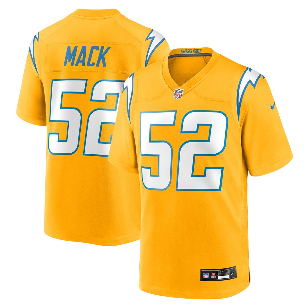Khalil Mack Los Angeles Chargers Alternate Super Chargers Game Player Jersey - Navy