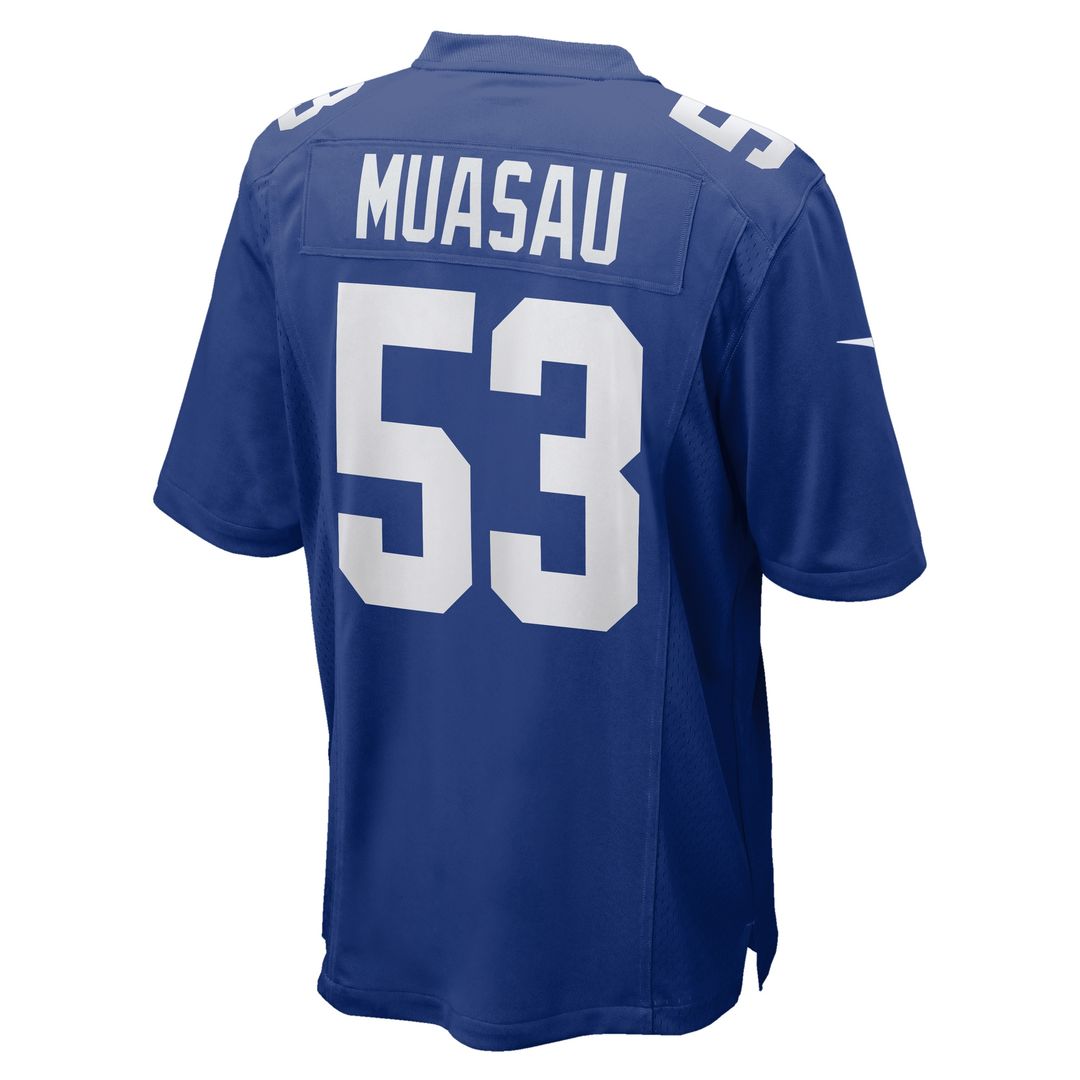 Darius Muasau New York Giants Team Game Jersey - Royal