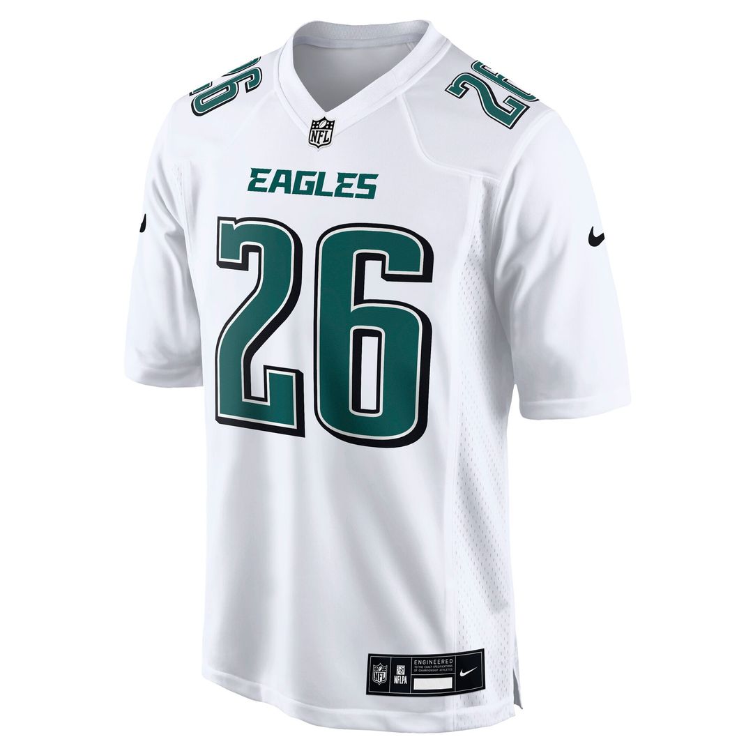 Saquon Barkley Philadelphia Eagles Fashion Game Jersey - Tundra White