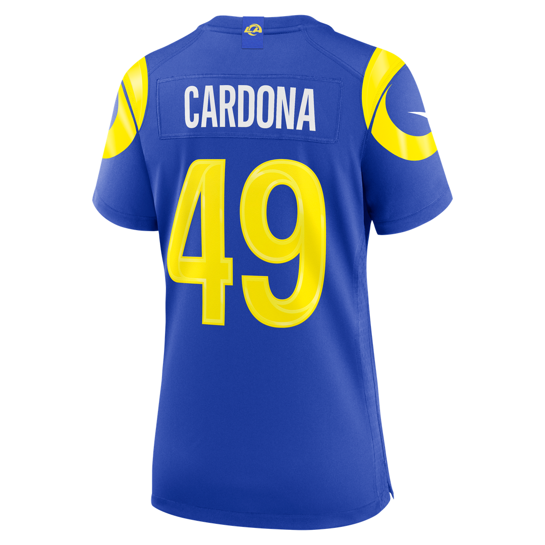 Joe Cardona Los Angeles Rams Women's Team Game Jersey - Royal