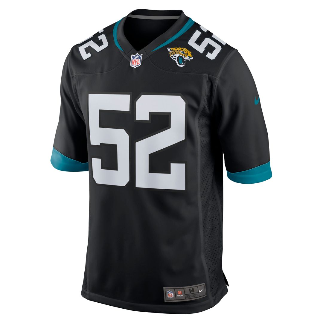 DaVon Hamilton Jacksonville Jaguars Game Jersey - Black