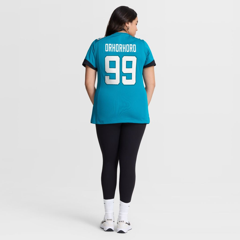 Ruke Orhorhoro Jacksonville Jaguars Women's Team Game Jersey - Teal