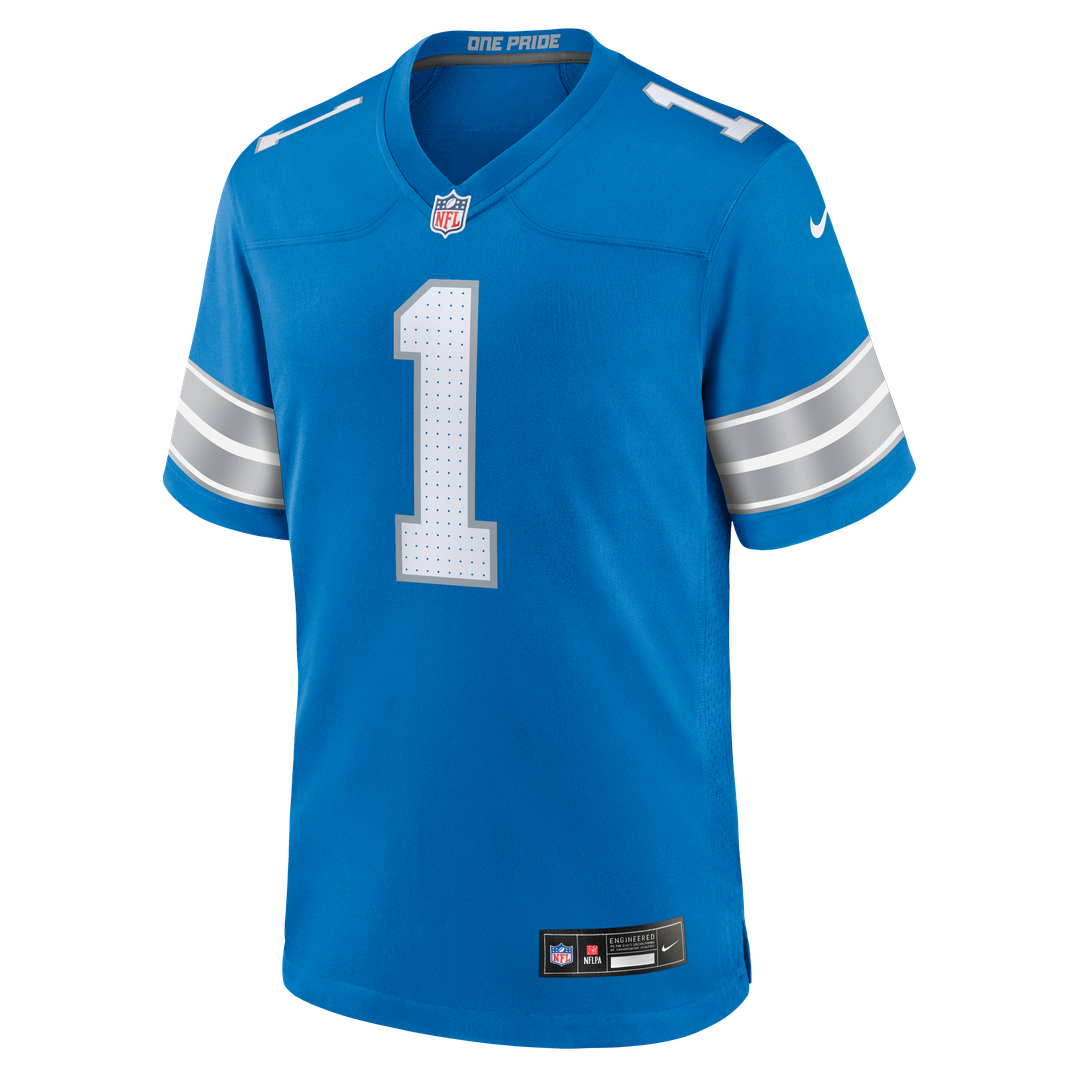 Blake Miller Detroit Lions 2026 Draft First Round Pick No. 17 Team Game Jersey - Blue