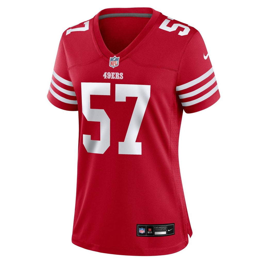 Luke Gifford San Francisco 49ers Women's Team Game Jersey - Scarlet