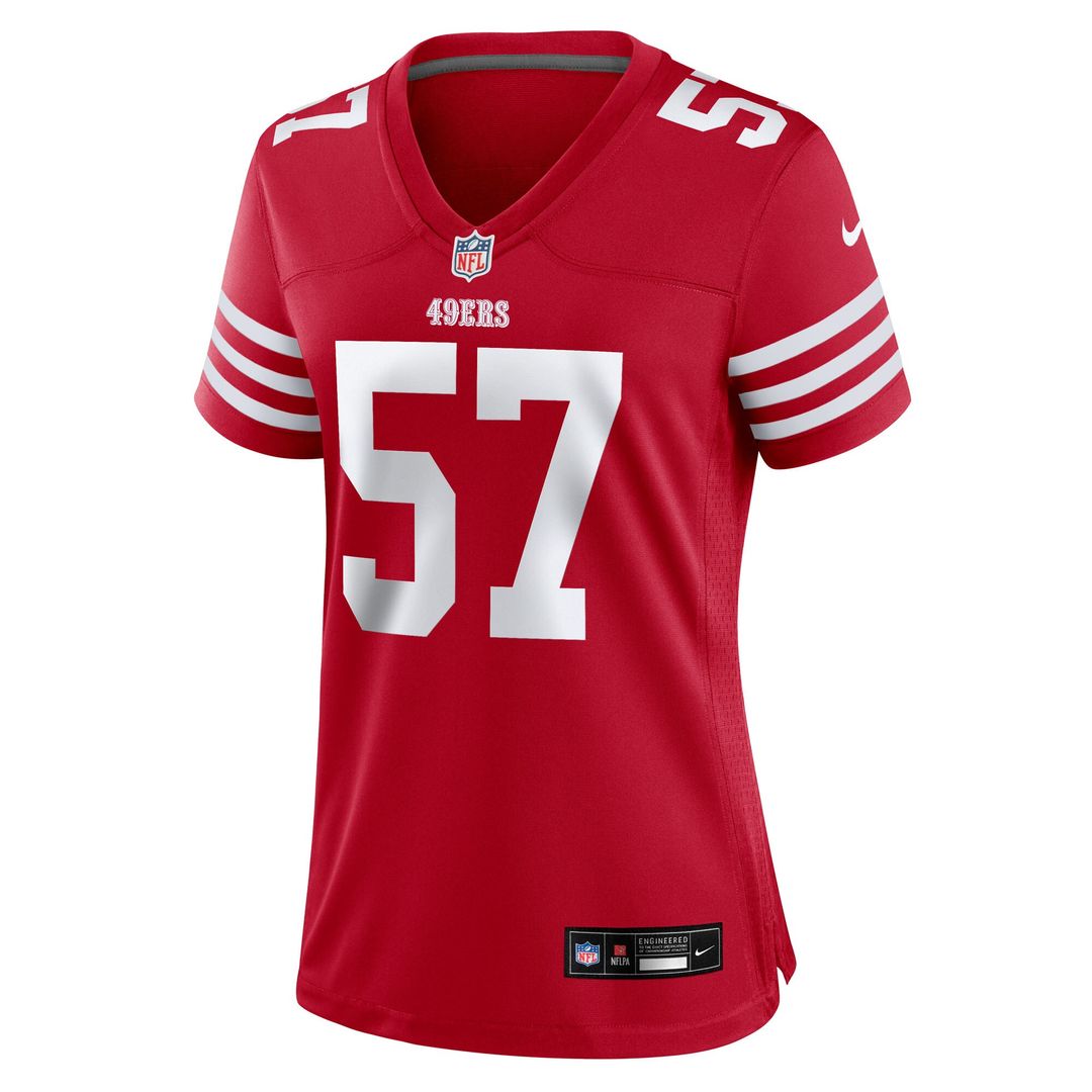 Luke Gifford San Francisco 49ers Women's Team Game Jersey - Scarlet