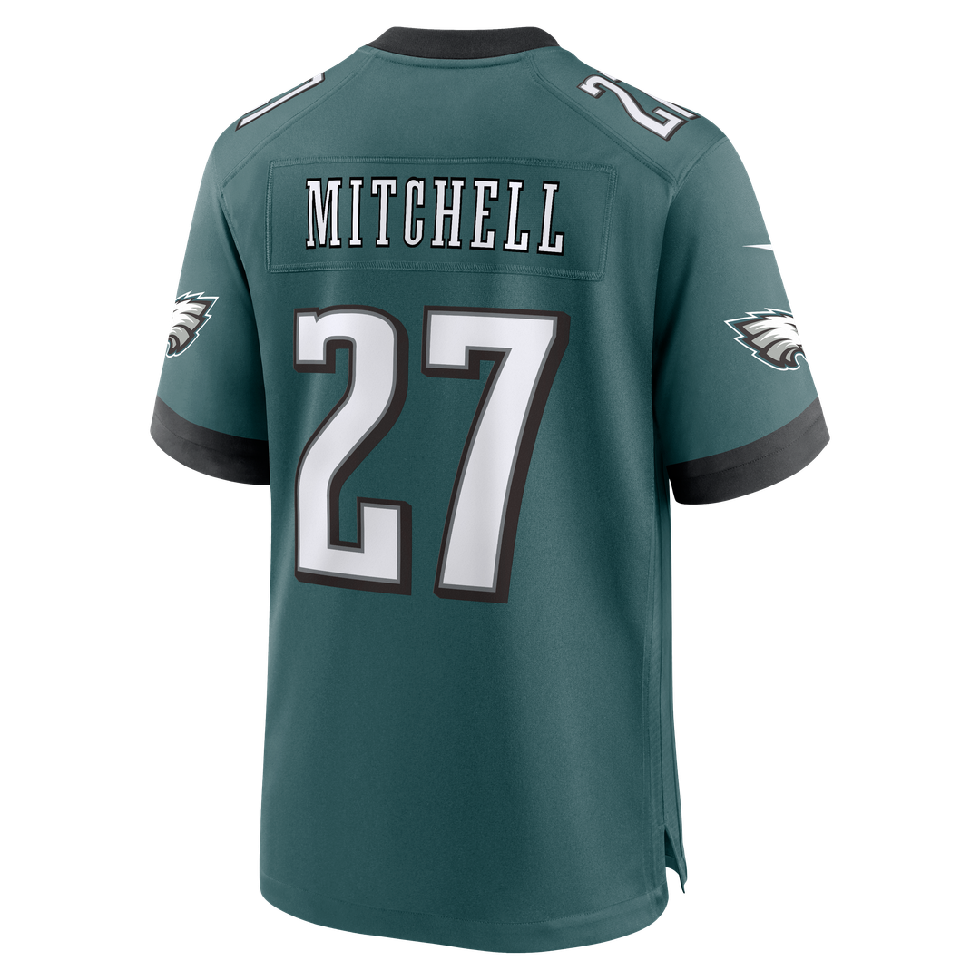 Quinyon Mitchell Philadelphia Eagles Team Game Jersey - Midnight Green