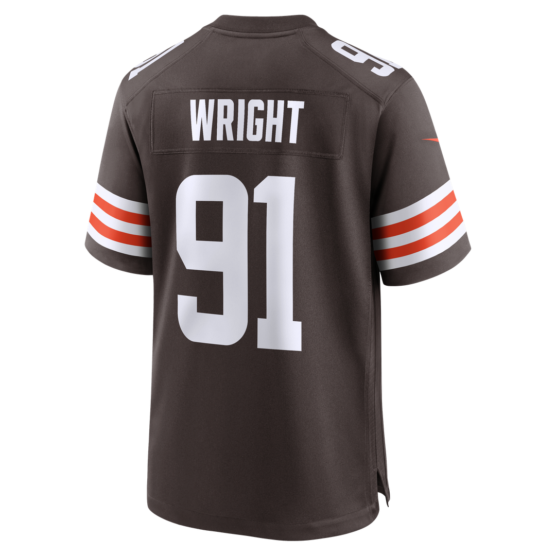 Alex Wright Cleveland Browns Team Game Jersey - Brown