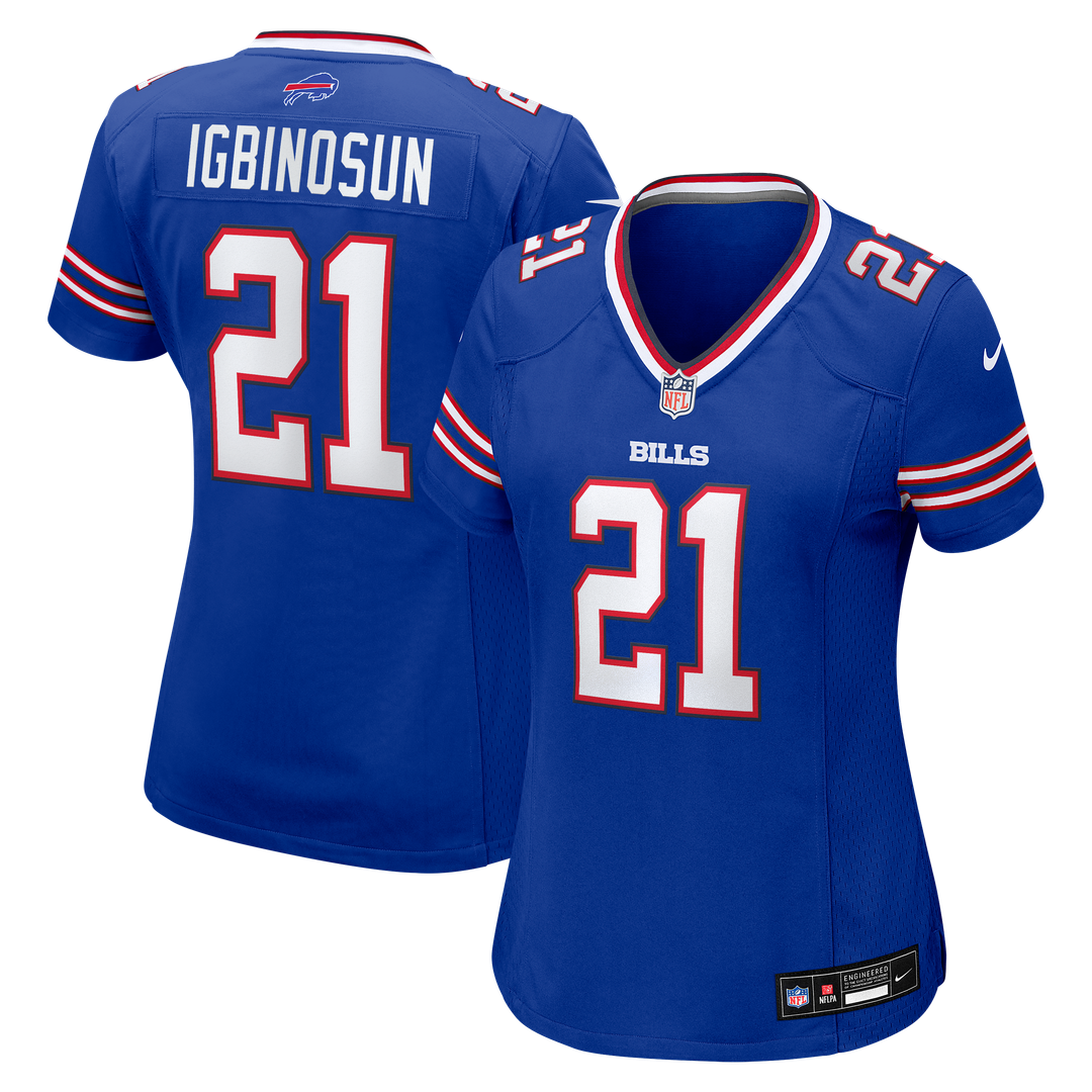 Davison Igbinosun Buffalo Bills Women's Team Game Jersey - Royal