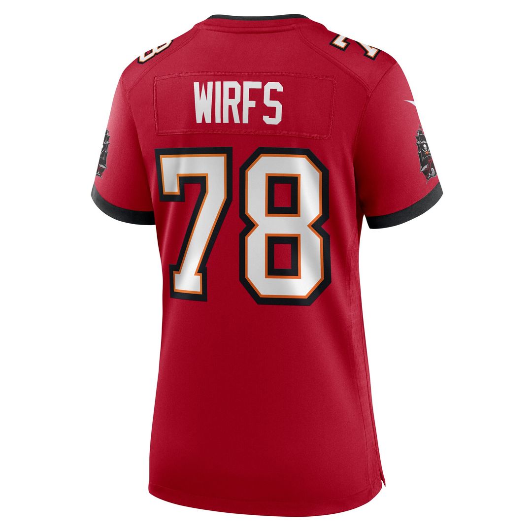 Tristan Wirfs Tampa Bay Buccaneers Women's Team Game Jersey - Red