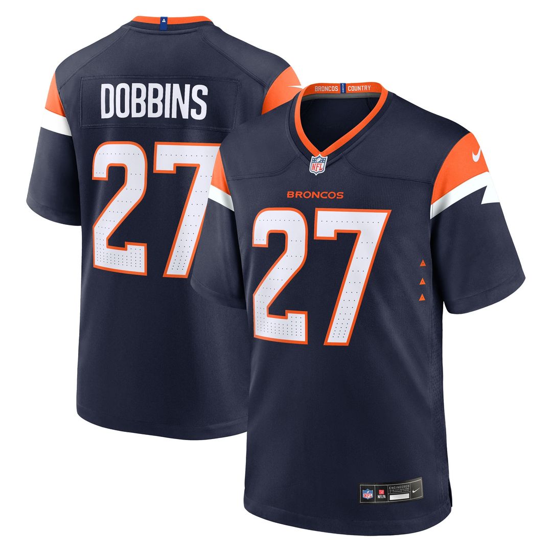 J.K. Dobbins Denver Broncos Alternate Game Jersey - Navy