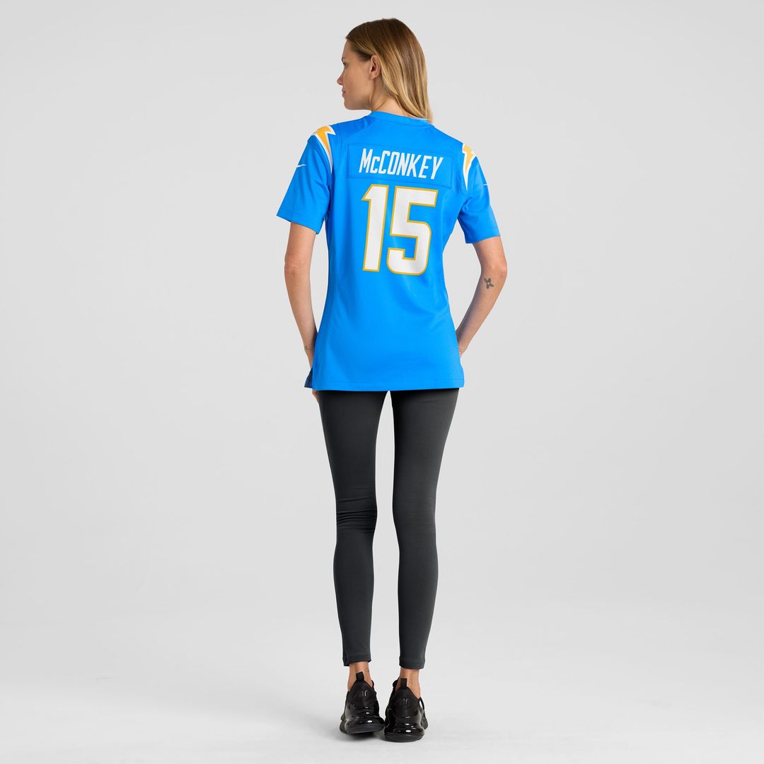 Ladd McConkey Los Angeles Chargers Women's Game Jersey - Powder Blue