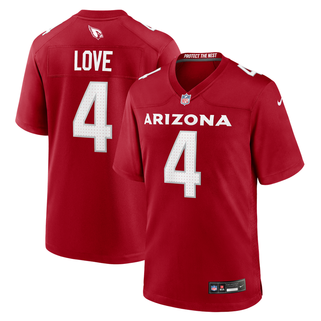 Jeremiyah Love Arizona Cardinals Game Player Jersey - White