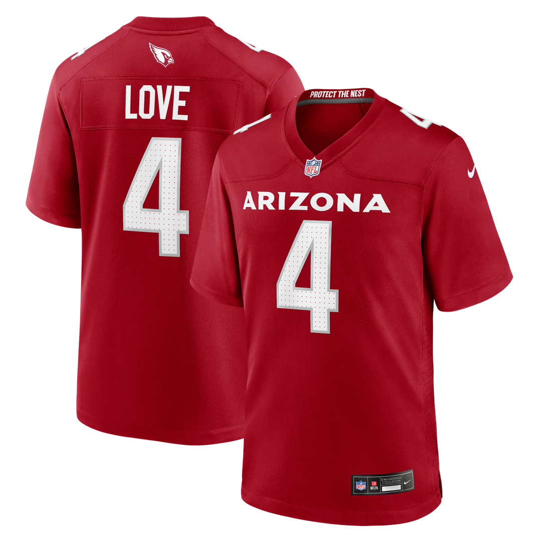 Jeremiyah Love Arizona Cardinals Game Player Jersey - White
