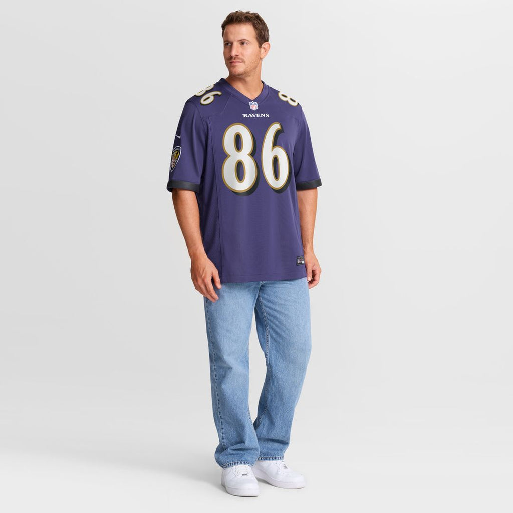 Cornelius Johnson Baltimore Ravens Team Game Jersey - Purple