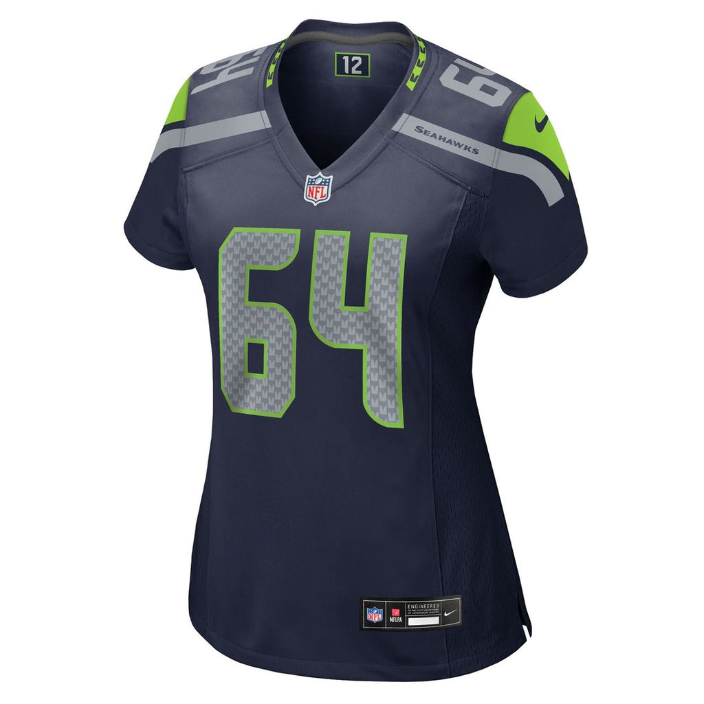 Christian Haynes Seattle Seahawks Women's Team Game Jersey - College Navy
