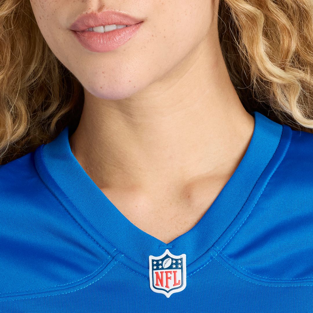 Giovanni Manu Detroit Lions Women's Team Game Jersey - Blue
