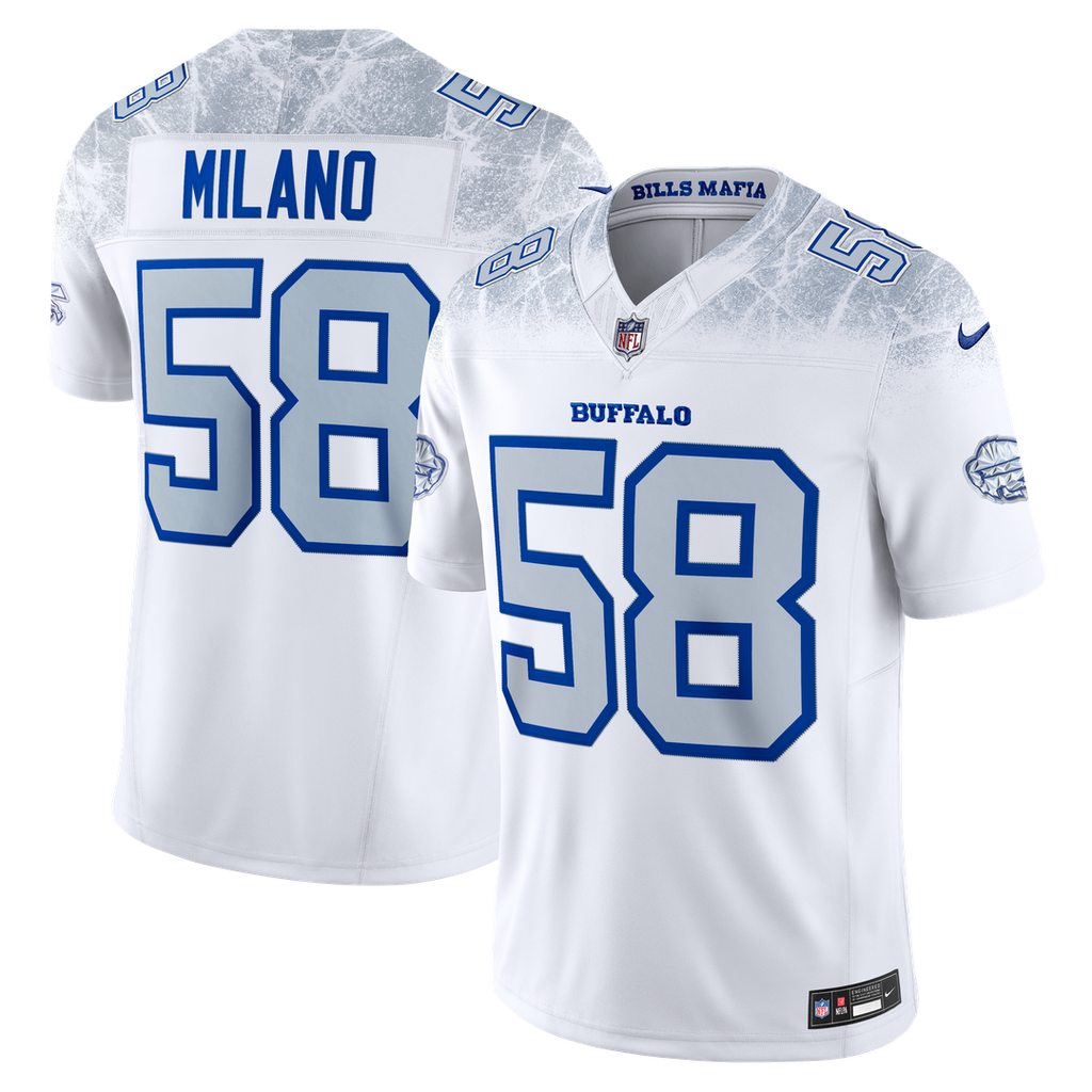 Matt Milano Buffalo Bills 2025 Rivalries Collection Stitched Limited Jersey - White
