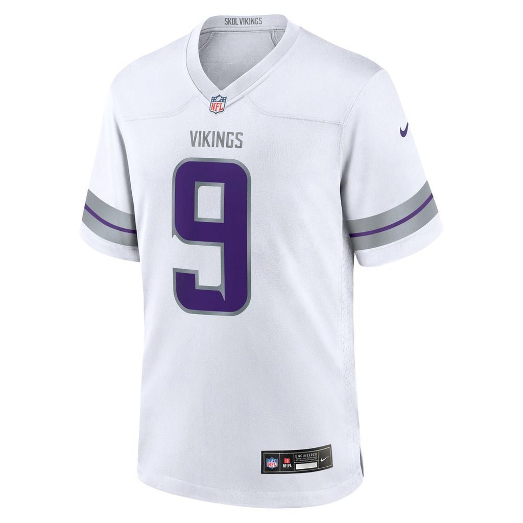 J.J. McCarthy Minnesota Vikings Youth Game Jersey - White