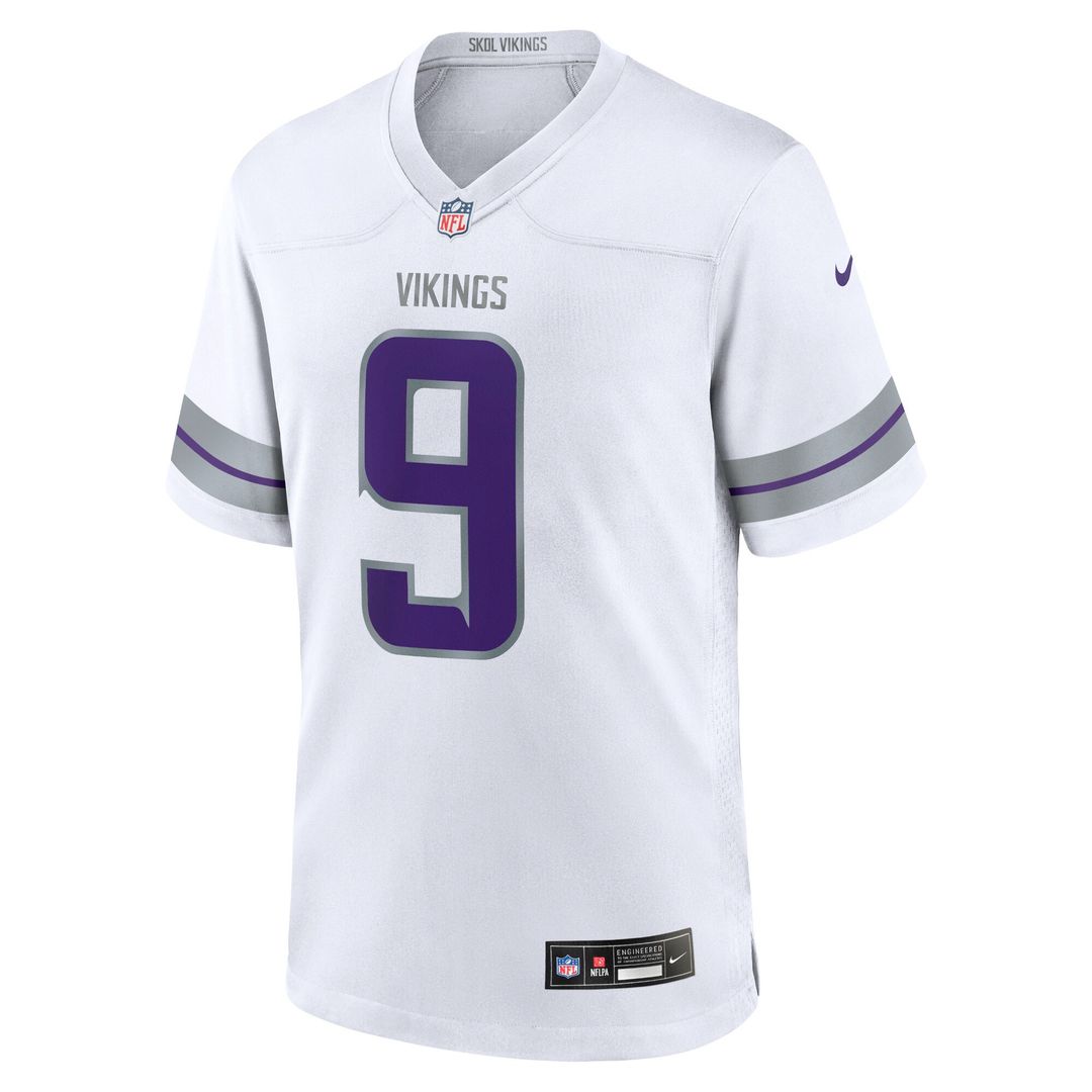 J.J. McCarthy Minnesota Vikings Youth Game Jersey - White