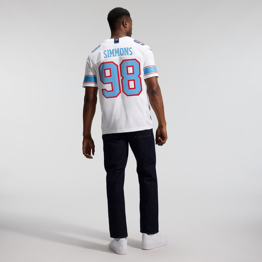 Jeffery Simmons Tennessee Titans Vapor F.U.S.E. Stitched Limited Jersey - White