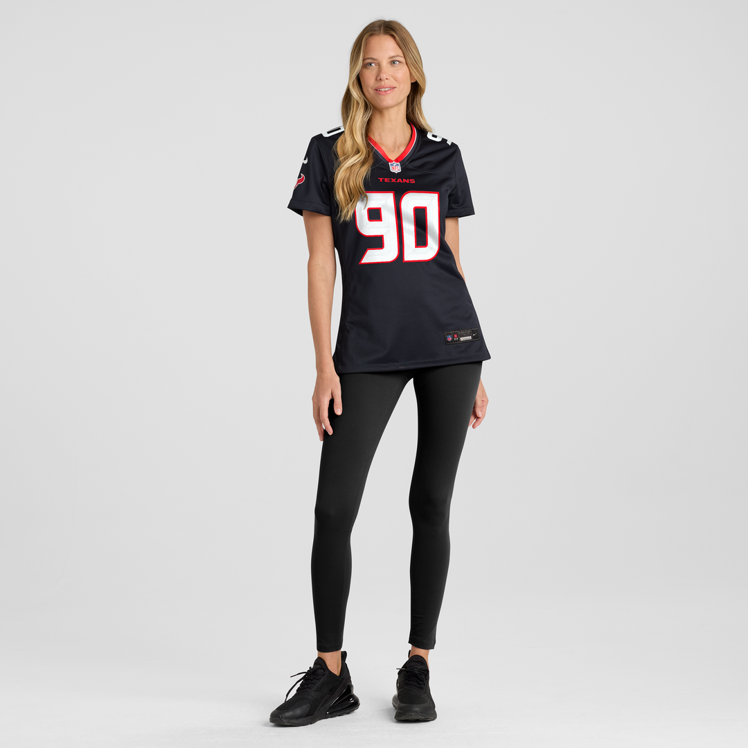 Logan Hall Houston Texans Women's Team Game Jersey - Navy