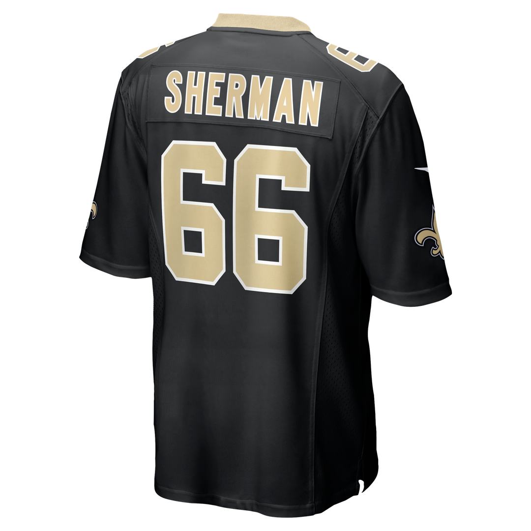 William Sherman New Orleans Saints Team Game Jersey - Black