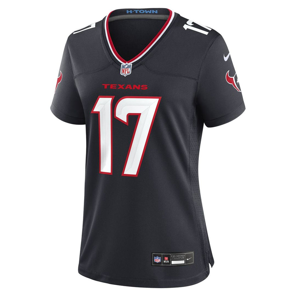 Braxton Berrios Houston Texans Women's Team Game Jersey - Navy