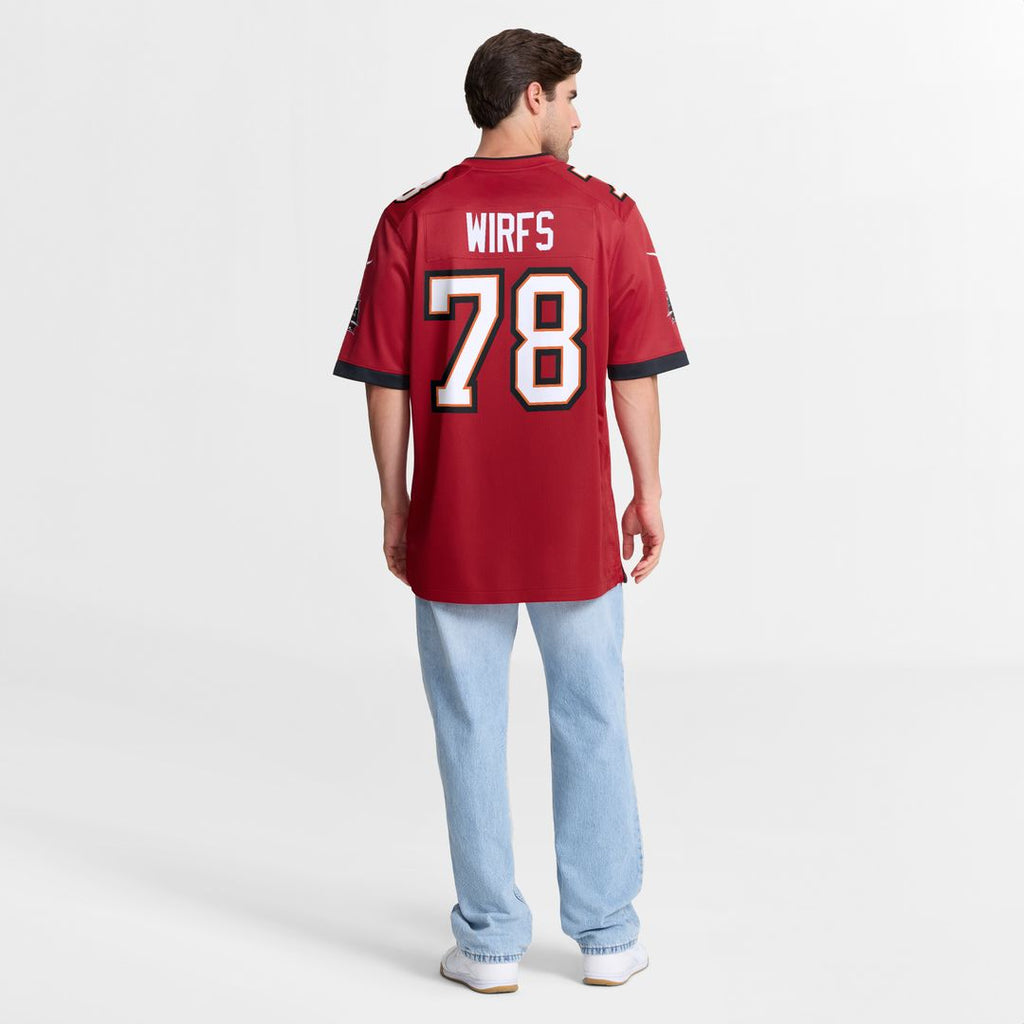 Tristan Wirfs Tampa Bay Buccaneers Player Game Jersey - Red