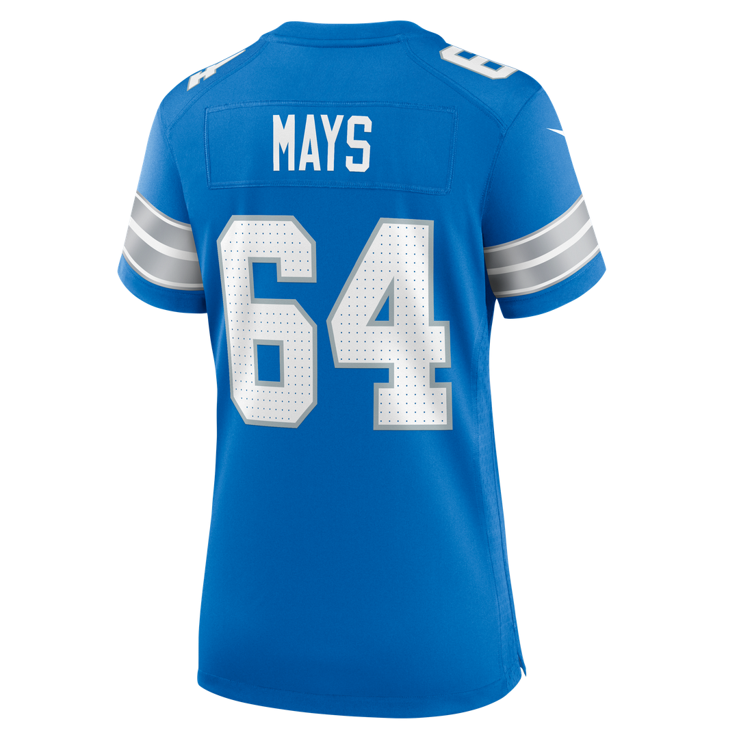 Cade Mays Detroit Lions Women's Team Game Jersey - Blue