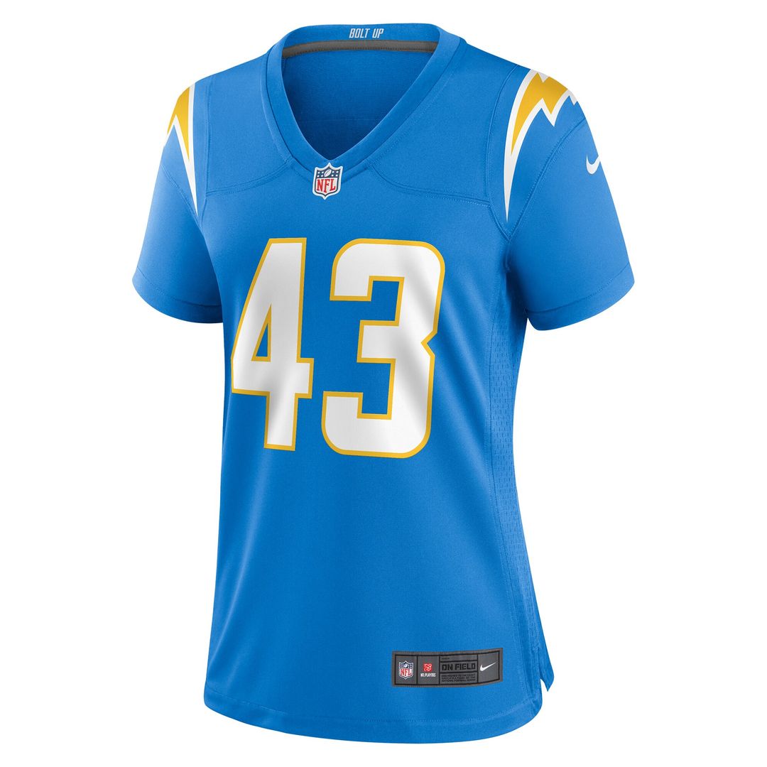 Troy Dye Los Angeles Chargers Women's Game Jersey - Powder Blue