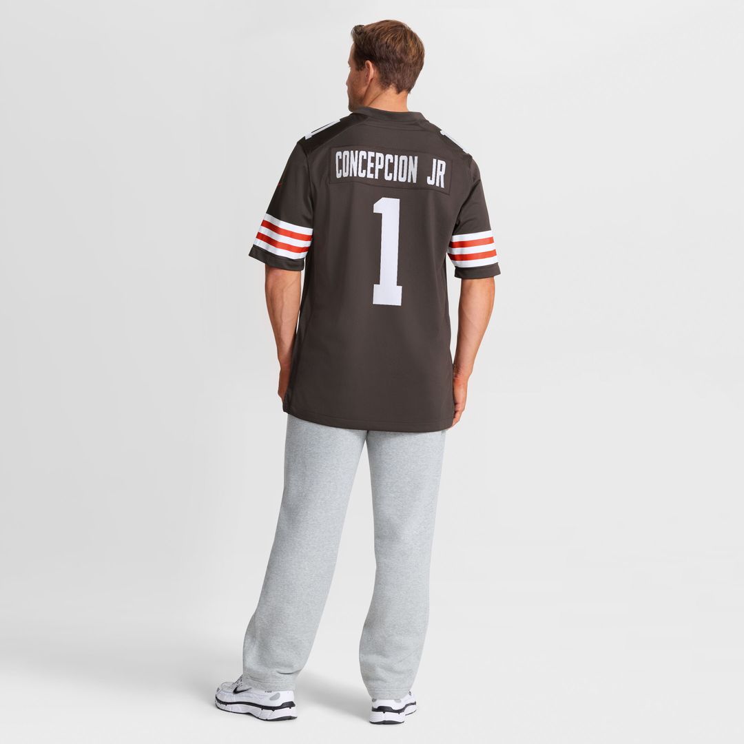 KC Concepcion Cleveland Browns 2026 Draft First Round Pick No. 24 Team Game Jersey - Brown
