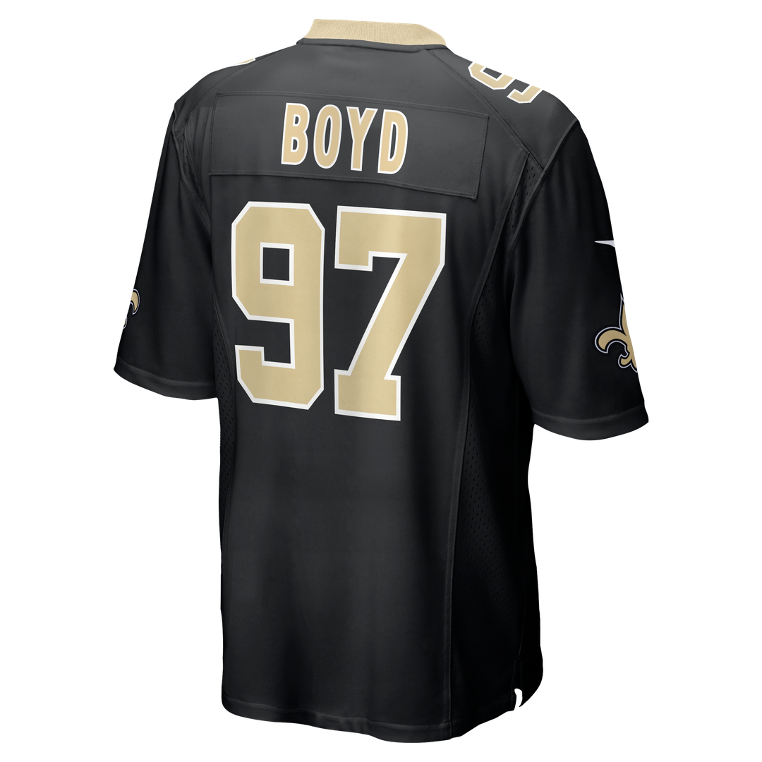 Khristian Boyd New Orleans Saints Game Jersey - Black