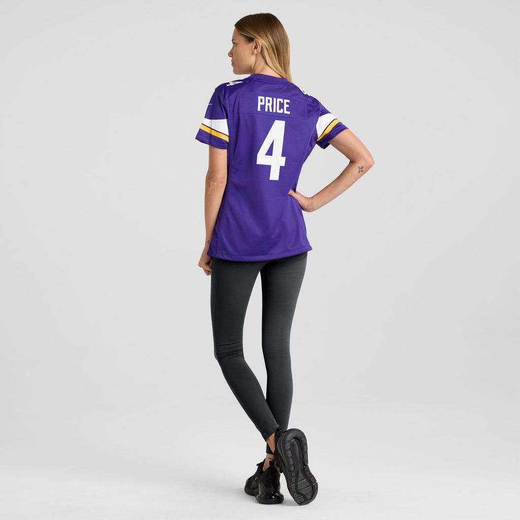 Myles Price Minnesota Vikings Women's Team Game Jersey - Purple