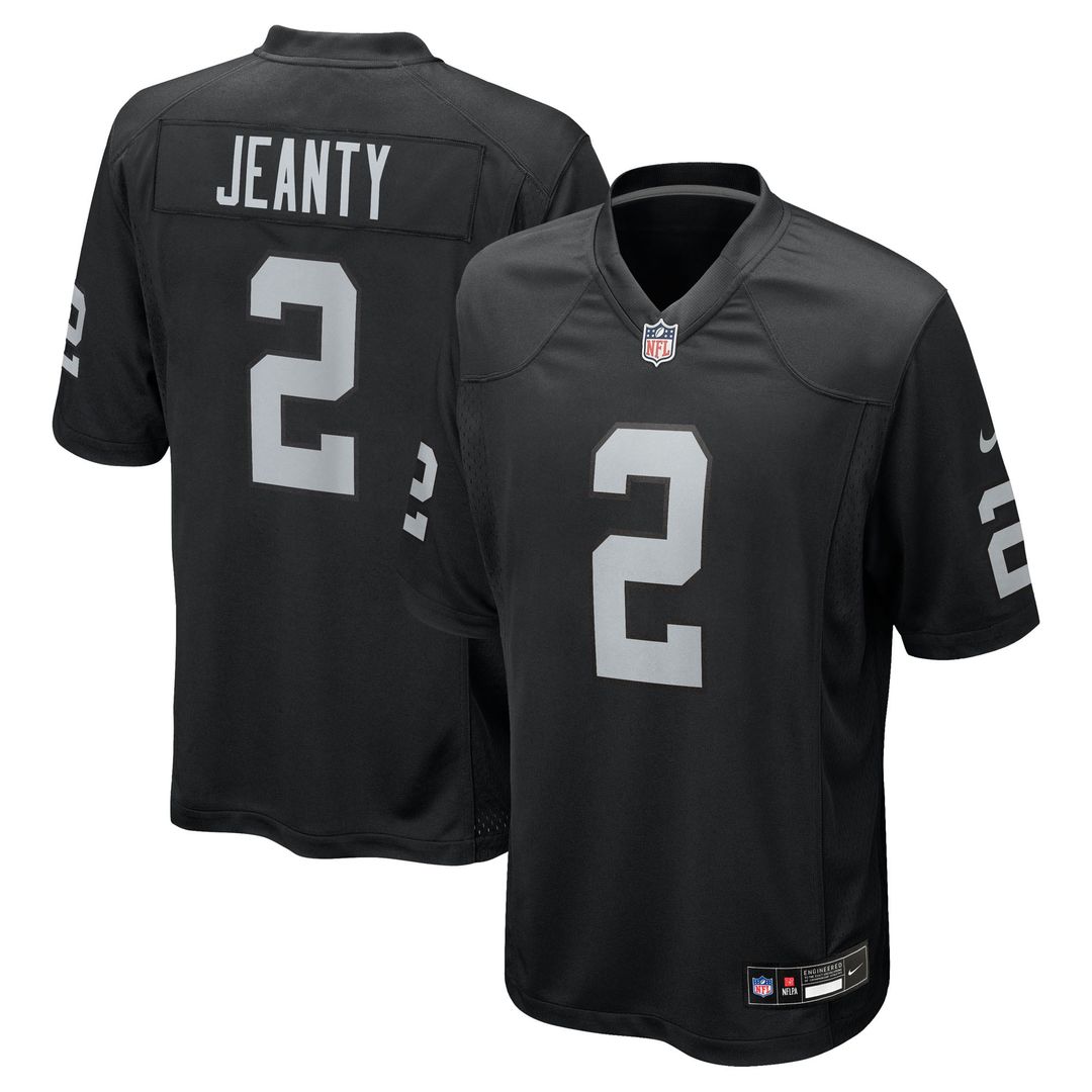 Ashton Jeanty Las Vegas Raiders Team Game Jersey - Black