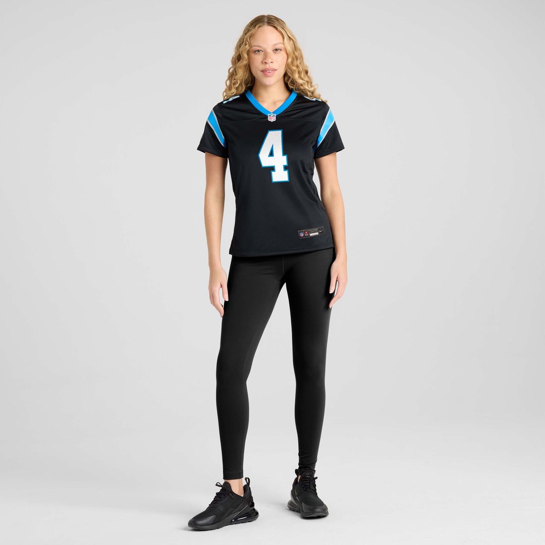 Tetairoa McMillan Carolina Panthers Women's Team Game Jersey - Black