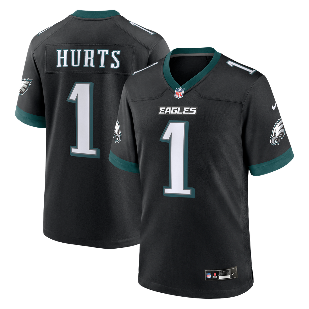 Jalen Hurts Philadelphia Eagles Team Game Jersey - Midnight Green
