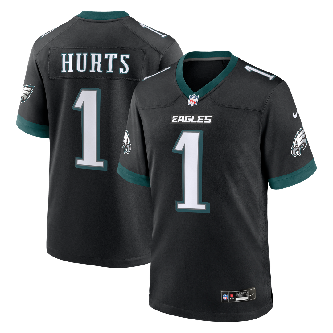 Jalen Hurts Philadelphia Eagles Team Game Jersey - Midnight Green