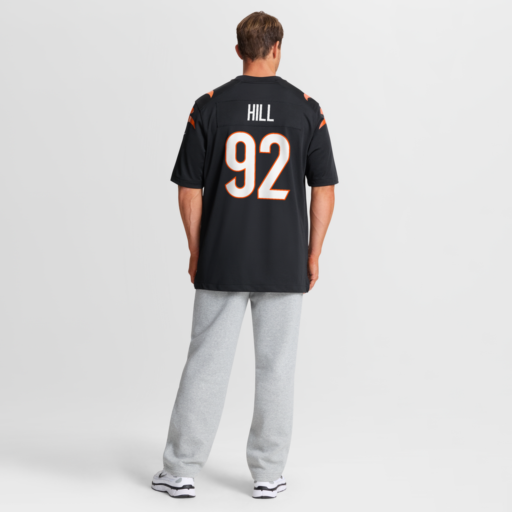 B.J. Hill Cincinnati Bengals Game Jersey - Black