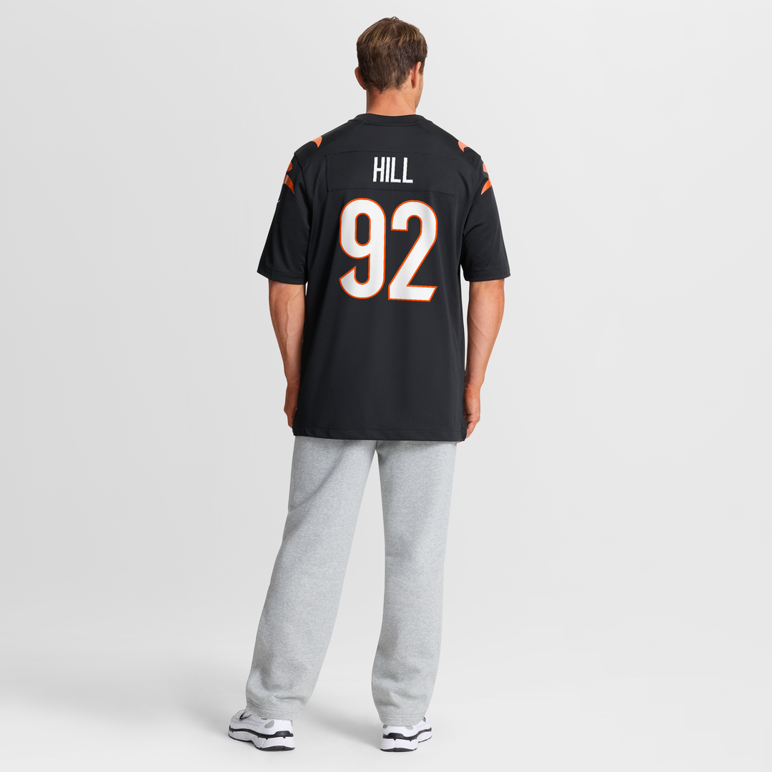 B.J. Hill Cincinnati Bengals Game Jersey - Black