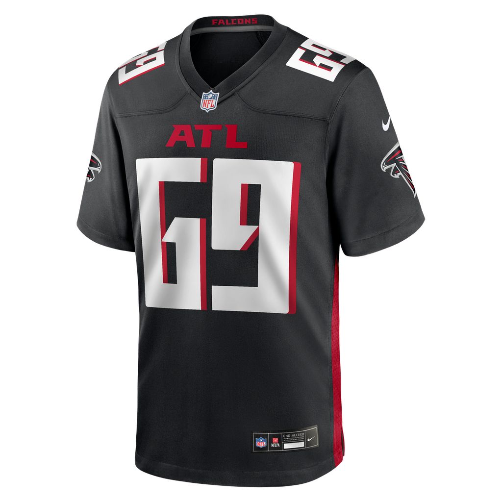 Jack Nelson Atlanta Falcons Team Game Jersey - Black