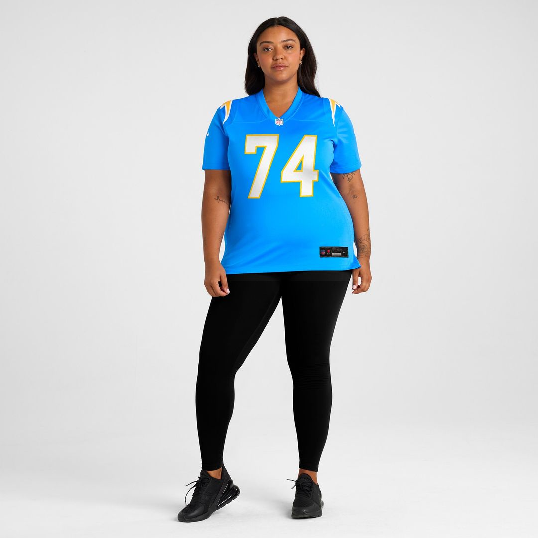Kayode Awosika Los Angeles Chargers Women's Team Game Jersey - Powder Blue