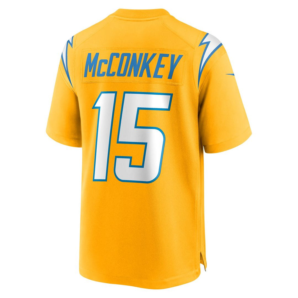 Ladd McConkey Los Angeles Chargers Alternate Charger Power Game Player Jersey - Gold