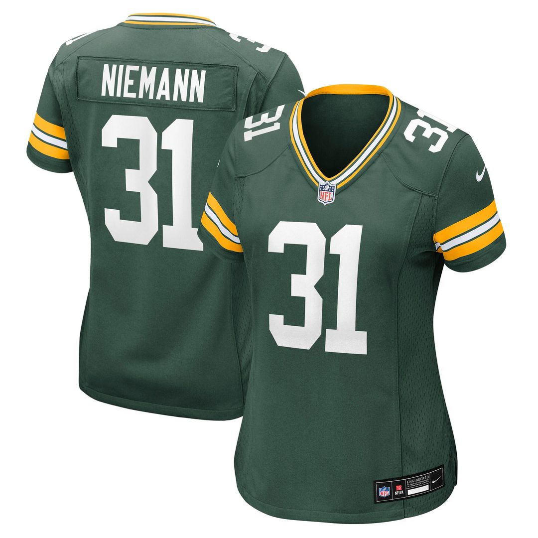 Nick Niemann Green Bay Packers Women's Team Game Jersey - Green