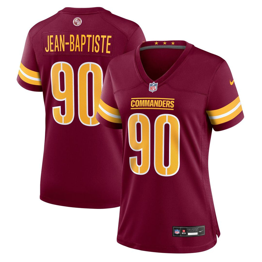 Javontae Jean-Baptiste Washington Commanders Women's Team Game Jersey - Burgundy