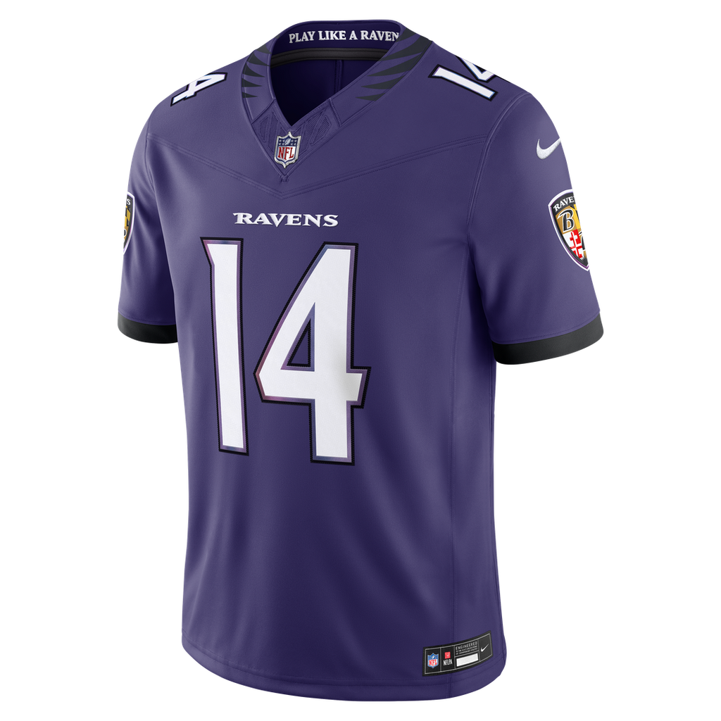 Kyle Hamilton Baltimore Ravens Vapor F.U.S.E. Stitched Limited Jersey - Purple