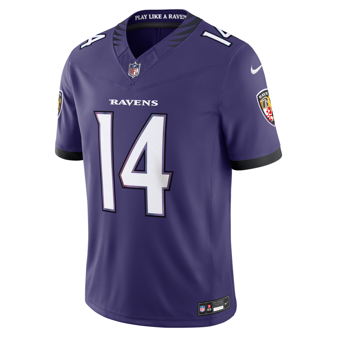 Kyle Hamilton Baltimore Ravens Vapor F.U.S.E. Stitched Limited Jersey - Purple